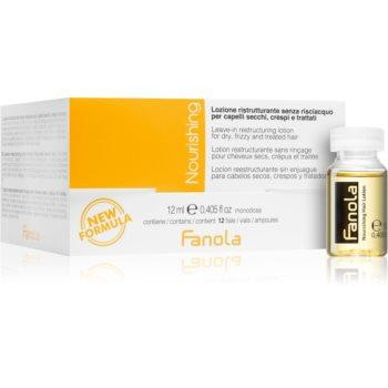 Fanola Nourishing інтенсивна зволожуюча сироватка для сухого або пошкодженого волосся 12x12 мл - зображення 1