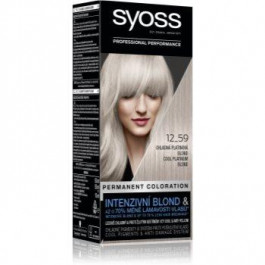   Syoss Cool Blonds перманентна фарба для волосся відтінок 12-59 Cool platinum blond