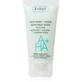 Ziaja Face Mask + Scrub with Fruit Acids маска-пілінг 55 мл - зображення 1