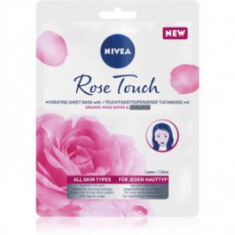 Nivea Rose Touch зволожувальнакосметична марлева маска 1 кс