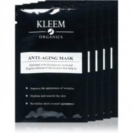 Kleem Organics Anti-Aging Mask зміцнююча маска дляобличчя проти зморшок 5 кс