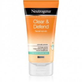 Neutrogena Clear & Defend розгладжуючий пілінг для обличчя 150 мл