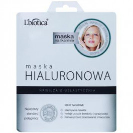L'biotica Masks Hyaluronic Acid тканинна маска зі зволожуючим та розгладжуючим ефектом  23 мл