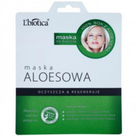 L'biotica Masks Aloe Vera тканинна маска з відновлюючим ефектом  23 мл