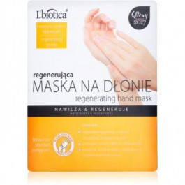 L'biotica Masks відновлююча маска для рук у формі рукавичок  26 гр