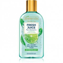 Bielenda Fresh Juice Lime міцелярна вода для змішаної та чутливої шкіри 500 мл