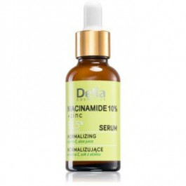 Delia Cosmetics Niacinamide 10% + zinc відновлююча сироватка для шкіри обличчя, шиї та декольте 30 мл