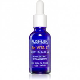 FLOSLEK Re Vita C 40+ вітамінний концентрат для шкіри навколо очей та області декольте 30 мл