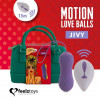 Feelztoys Вагинальные шарики с массажем и вибрацией FeelzToys Motion Love Balls Jivy с пультом ДУ, 7 режимов ( - зображення 1