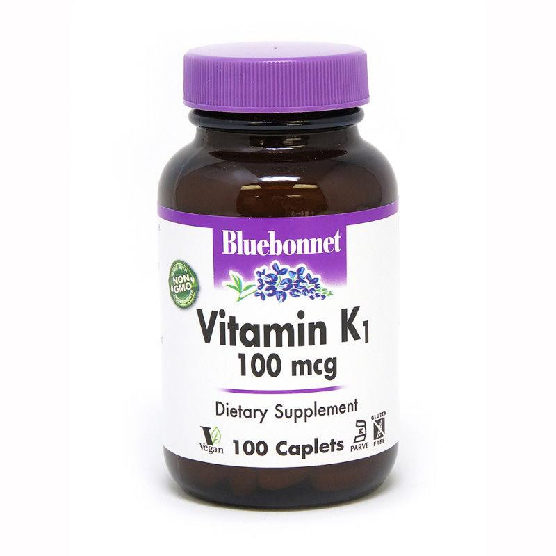 Bluebonnet Nutrition Vitamin К1 100 mcg, 100 капсул - зображення 1