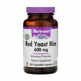   Bluebonnet Nutrition Витамины и минералы Bluebonnet Red Yeast Rice 600 mg, 120 вегакапсул