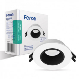 FERON Світильник вбудовуваний (Downlight)  DL0375 MR16 чорний із білим