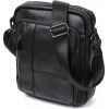 Vintage Функціональна чоловіча сумка-планшет із чорної шкіри флотар  (20677) - зображення 1