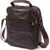 Vintage Багатофункціональна чоловіча сумка-барсетка з натуральної шкіри темно-коричневого кольору  (20450) - зображення 2