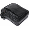 Vintage Функціональна чоловіча сумка-планшет із чорної шкіри флотар  (20677) - зображення 3