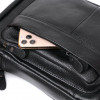 Vintage Функціональна чоловіча сумка-планшет із чорної шкіри флотар  (20677) - зображення 6