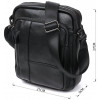 Vintage Функціональна чоловіча сумка-планшет із чорної шкіри флотар  (20677) - зображення 10