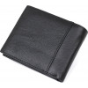 Vintage Чорний класичний чоловічий гаманець із зернистої шкіри без фіксації  (2420475) - зображення 2