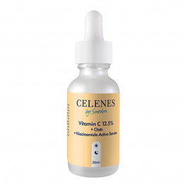 Celenes Сироватка для обличчя  Vitamin C 12.5% + Oats + Niacinamide Active Serum 30 мл (7350104249458)