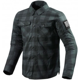 REV`IT! Рубашка  Bison Black-Grey XL