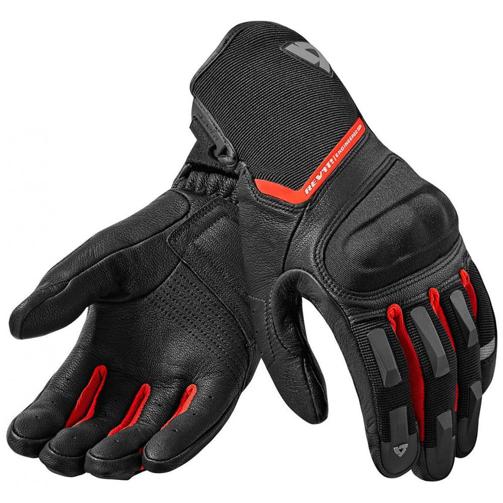 REV`IT! Мотоперчатки  Striker 2 Black-Red 2XL - зображення 1