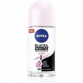   Nivea Invisible Black & White Clear кульковий антиперспірант 50 мл