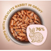Клуб 4 лапи Premium Selection Strips Rabbit in Gravy 85 г (4820215368087) - зображення 2