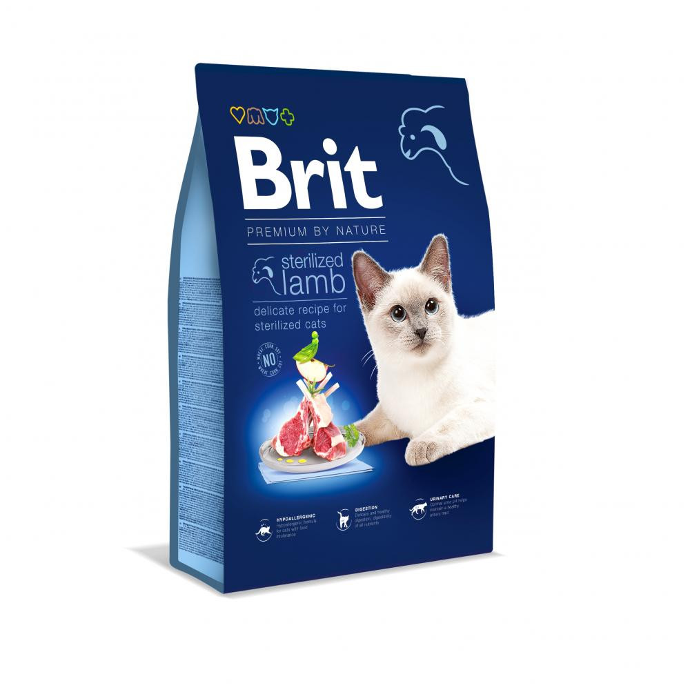 Brit Premium Cat Sterilized Lamb 8 кг (171871) - зображення 1