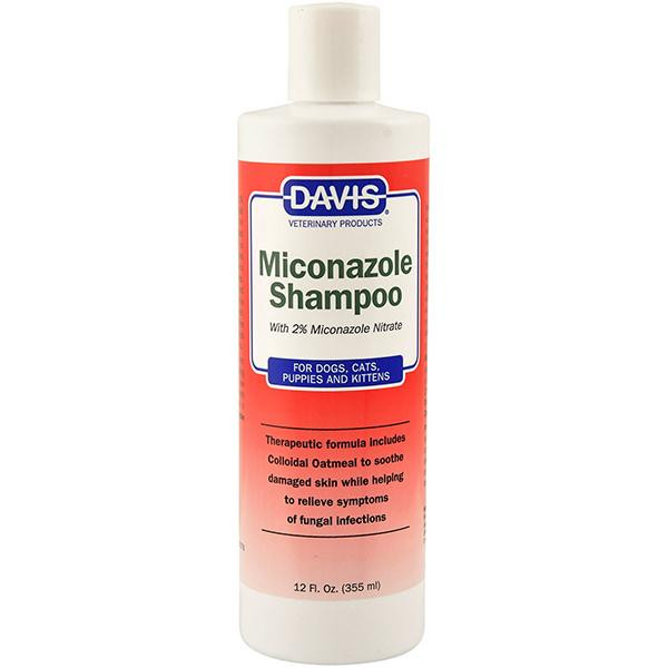 Davis Veterinary Шампунь Miconazole Shampoo с 2% нитратом миконазола, для собак и котов с заболеваниями кожи, 355 мл  - зображення 1
