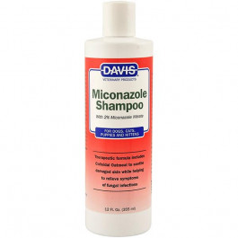 Davis Veterinary Шампунь Miconazole Shampoo с 2% нитратом миконазола, для собак и котов с заболеваниями кожи, 355 мл 
