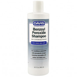 Davis Veterinary Шампунь Davis Benzoyl Peroxide Shampoo для собак и котов с демодекозом и дерматитами, 355 мл (BPS12)
