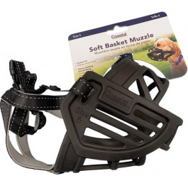 Coastal Soft Basket Muzzle - намордник Костал для собак, силикон Размер 6 (01365_BLK06)