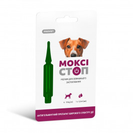 ProVET MoksiStop - капли ПроВет МоксиСтоп от глистов для собак Вес 4-10 кг, одна пипетка (PR241918)