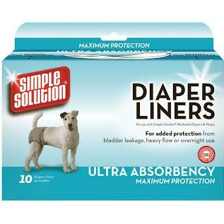 Simple Solution Diapers Liners Ultra - гигиенические прокладки Симпл Солюшн для собак 10 шт (ss10607) - зображення 1