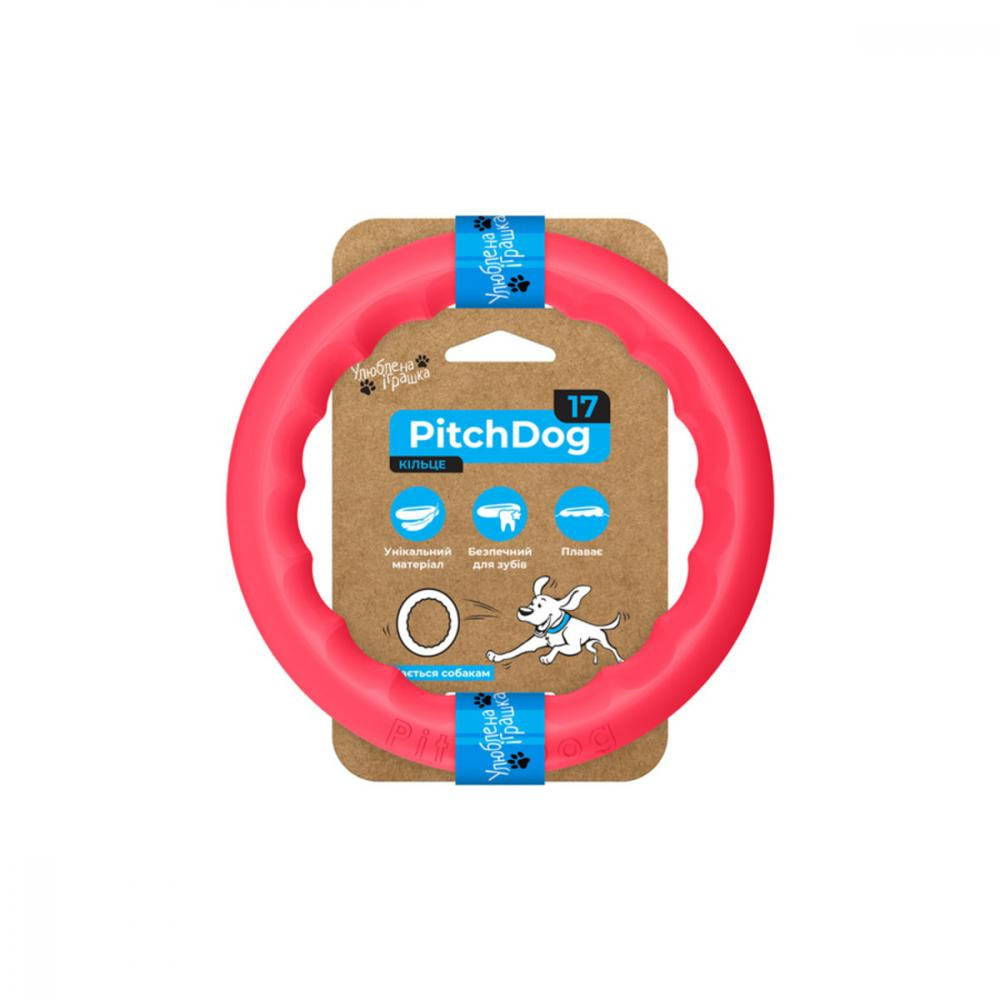 Collar Кольцо для апортировки  PitchDog 17 см Розовое (62367) - зображення 1