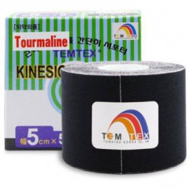 TEMTEX Tape Classic еластична стрічка для суглобів та м'язів колір Black 1 кс