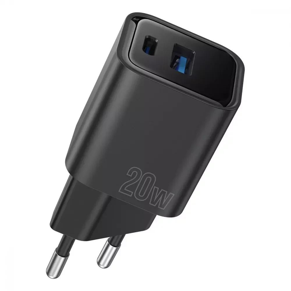 Proove Silicone Power Plus 20W USB-C + USB-A Black - зображення 1