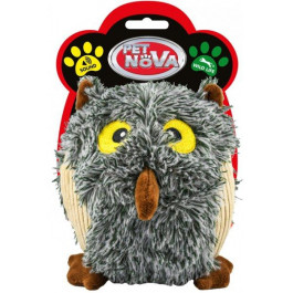 Pet Nova Игрушка для собак  Серая Сова 15 см (PLU-OWL-GRAY) (5903031444391)