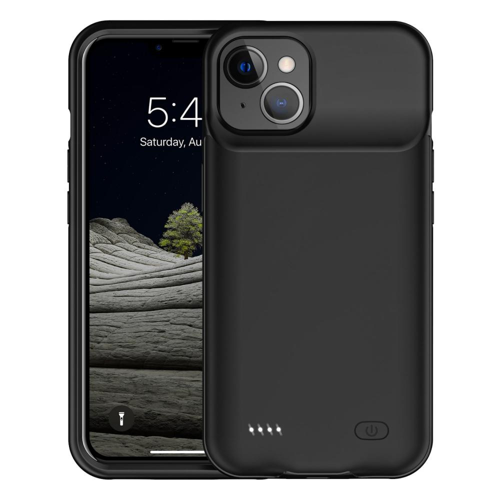 iBattery Чохол-зарядка  для iPhone 13 Mini Slan 6000 mAh black - зображення 1