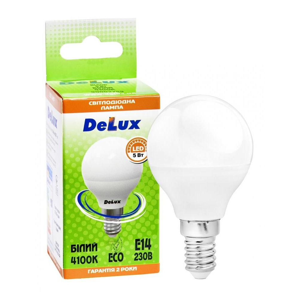 DeLux LED BL50P 5W 4100K 420Lm 220V E14 (90002759) - зображення 1