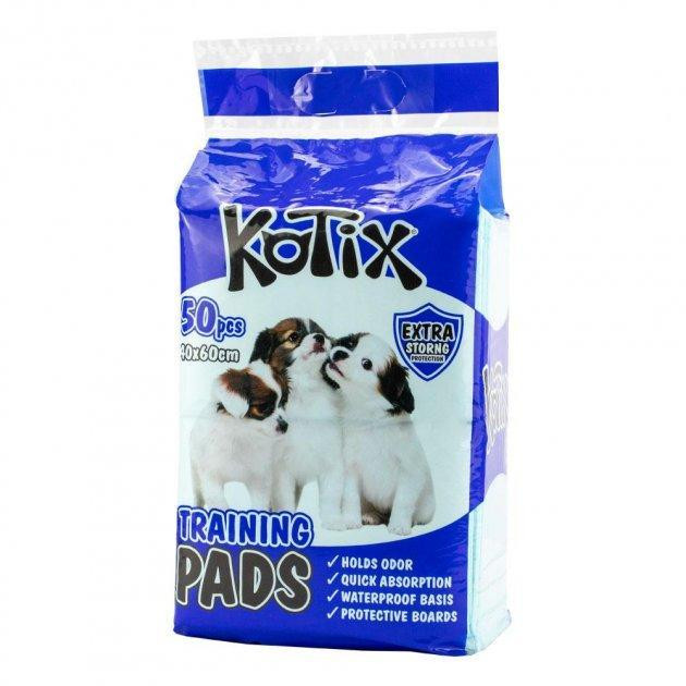 Kotix Одноразові пелюшки для собак  Premium 40*60 см, 50 шт/уп 1328 (4820266661328) - зображення 1