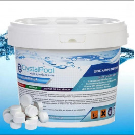 Crystal Pool Шок (швидкий) хлор для басейнів  Quick Chlorine Tablets 5 кг