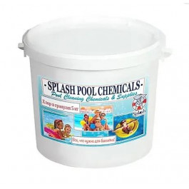 Splash Активний шок хлор в гранулах для регулярної дезінфекції води в басейні Сплеш 5 кг