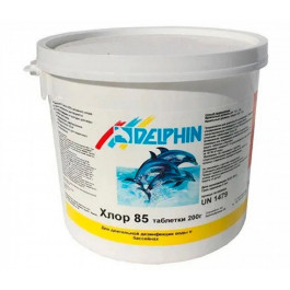 Delphin Тривалий хлор у таблетках  85 для басейнів (5 кг).