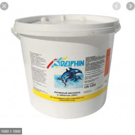 Delphin Немецкий Активный кислород  (200г) 5 кг в таблетках для бесхлорной дезинфекции бассейна