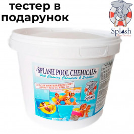   Splash Стоп хлор 1 кг нейтралізатор хлору засіб для зниження рівня хлору та брому у воді басейну Спліш