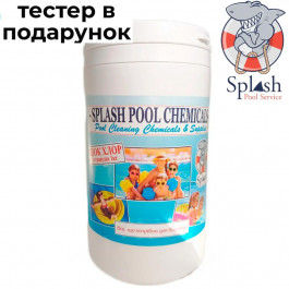 Splash Шок хлор 1 кг гранули активного хлору швидкої дії для дезінфекції води в басейні Спліш
