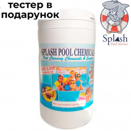   Splash Шок хлор 1 кг гранули активного хлору швидкої дії для дезінфекції води в басейні Спліш