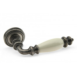 Fadex Ручка дверна  Siena Ceramic V. N10-античне залізо/бежева кераміка
