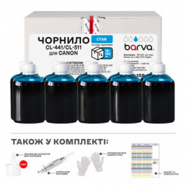   Barva Canon CLI-521/CL-511 Cyan 10x100мл ServicePack (C521-1SP-C)